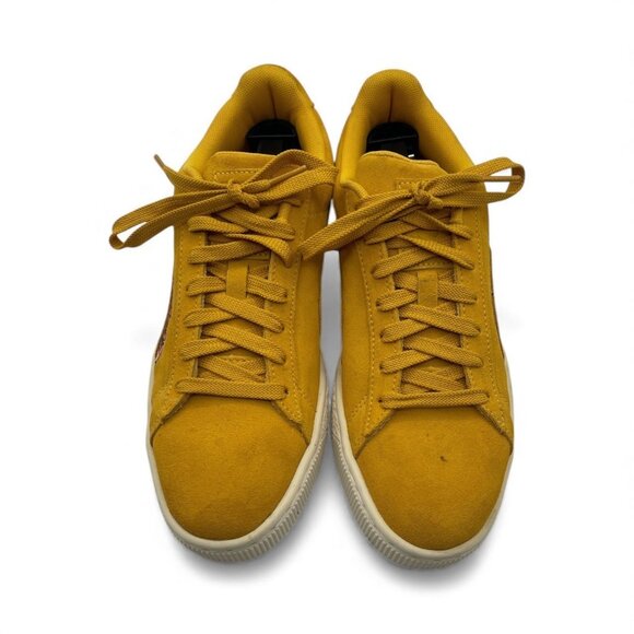 Puma Suede Classic TOL Embroidery Floral Golden Yellow 370245 01 Womens Size 9.5 - Picture 3 of 7